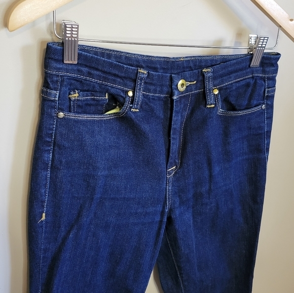Ladies Women’s like NEW Blank NYC Dark Denim Stretch Hi Rise Jean Size 28 - Picture 4 of 12